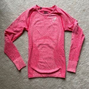 Gymshark Vital Seamless Long Sleeve Pink Top